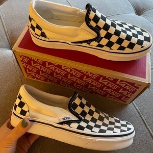 Wmns 5.5 Vans checkerboard slip-on